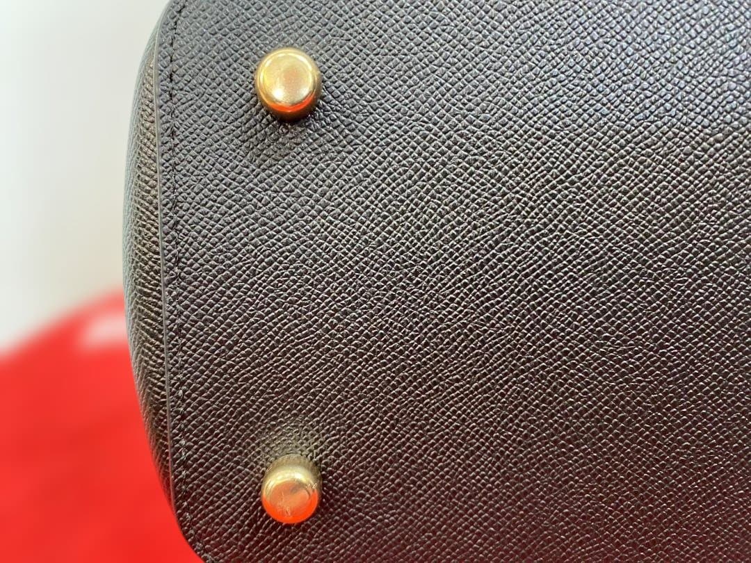 美品　COACH レザートートバッグ ブラウン/ブラック　1