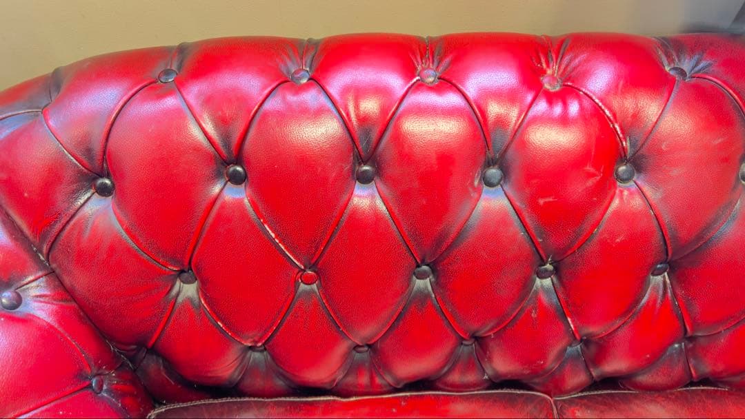 レザー チェスターフィールドソファ