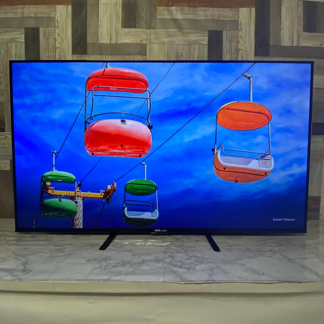 Mr.Tb@さん専用受渡2年前購入DMM55型4Kモニタースピーカー内蔵新品リモ