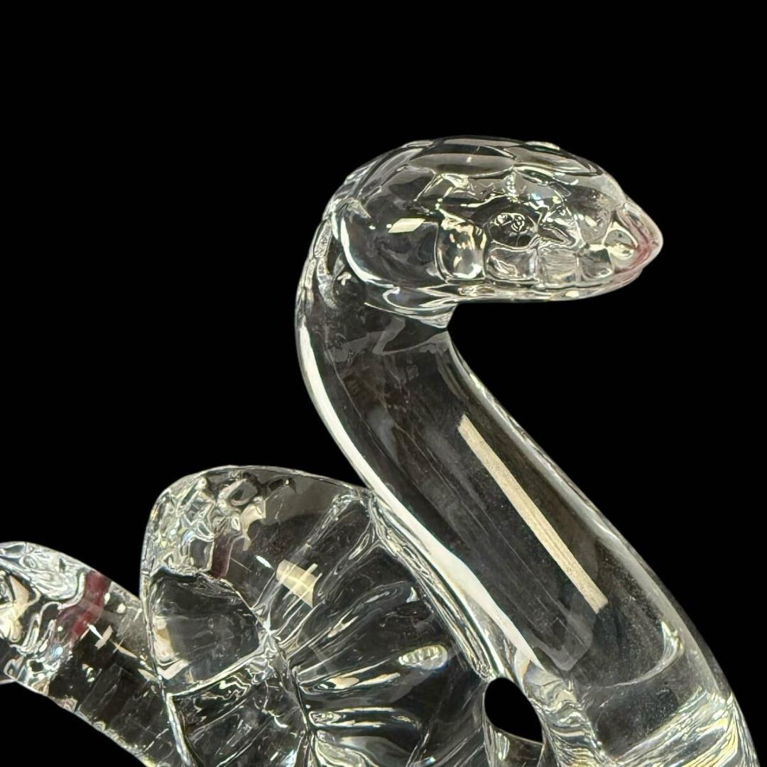 【未使用】Baccarat ラ 干支 巳 蛇 クリスタルフィギュリン 元箱 付き