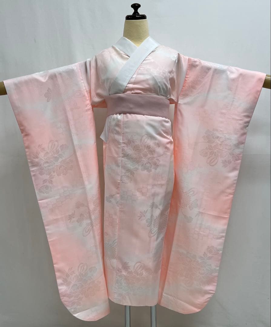 振り袖　フルセット　長襦袢　パーティー　成人式　金彩加工　刺繍入　辻ヶ花　671