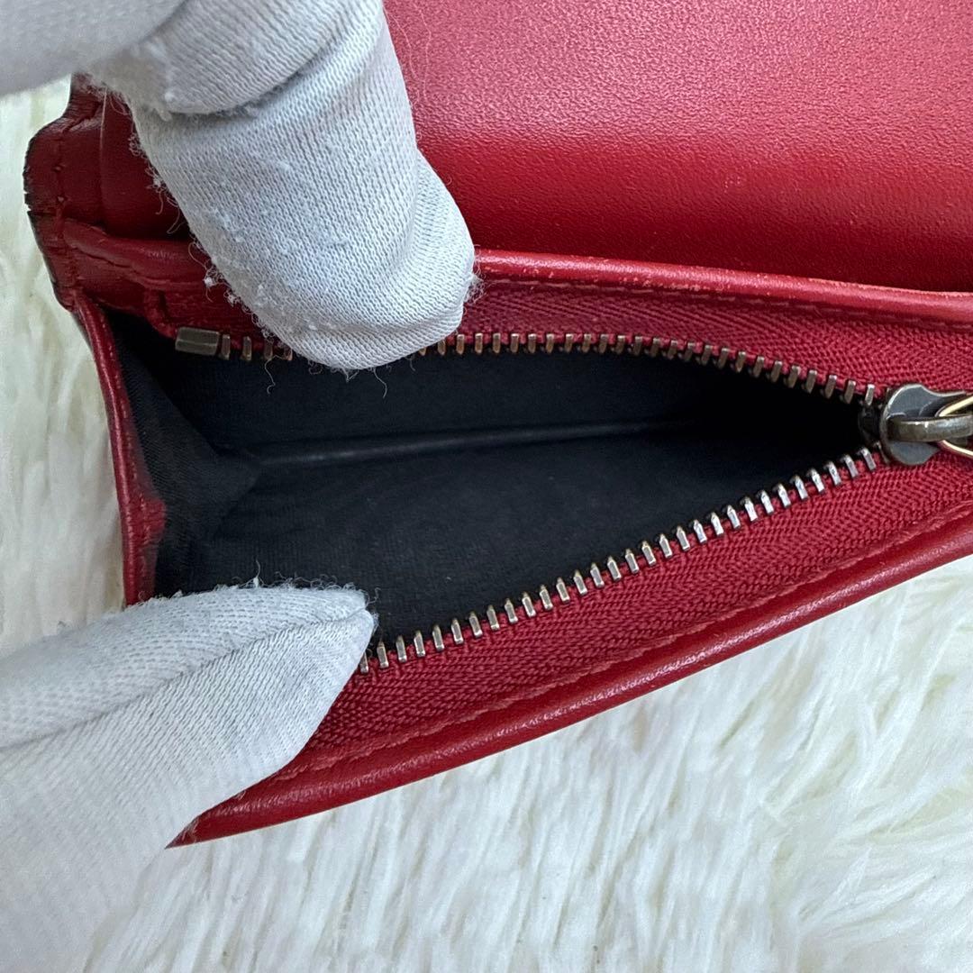 ✨美品✨ グッチ　二つ折り財布 チェリー　さくらんぼ PVC GGスプリーム