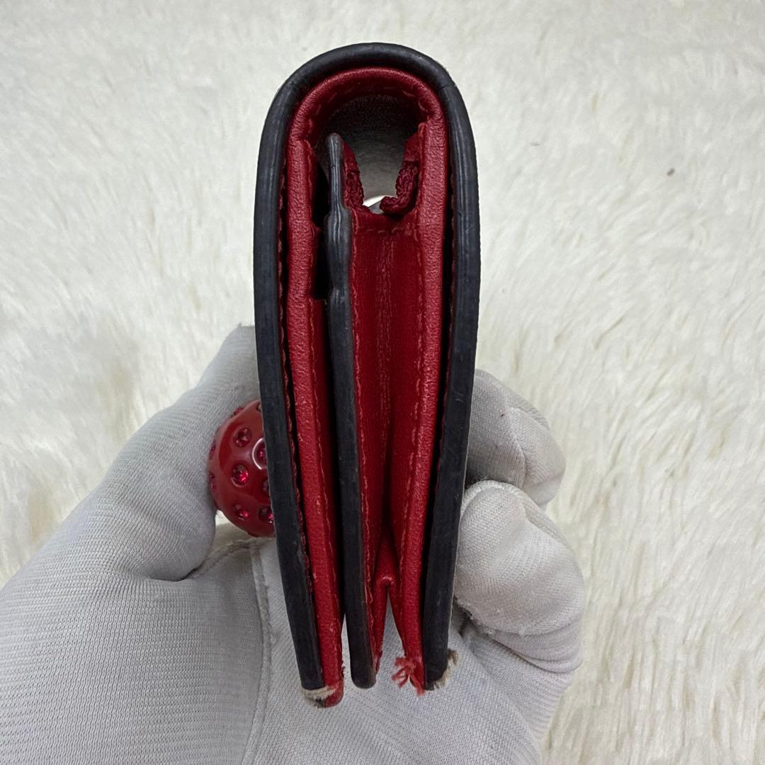 ✨美品✨ グッチ　二つ折り財布 チェリー　さくらんぼ PVC GGスプリーム