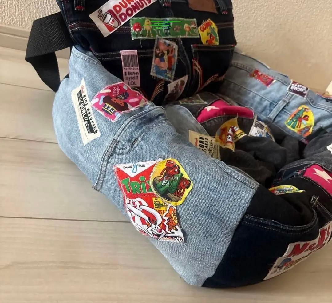 土日セール　デニムリメイク ドライブベッド　ペットベッド