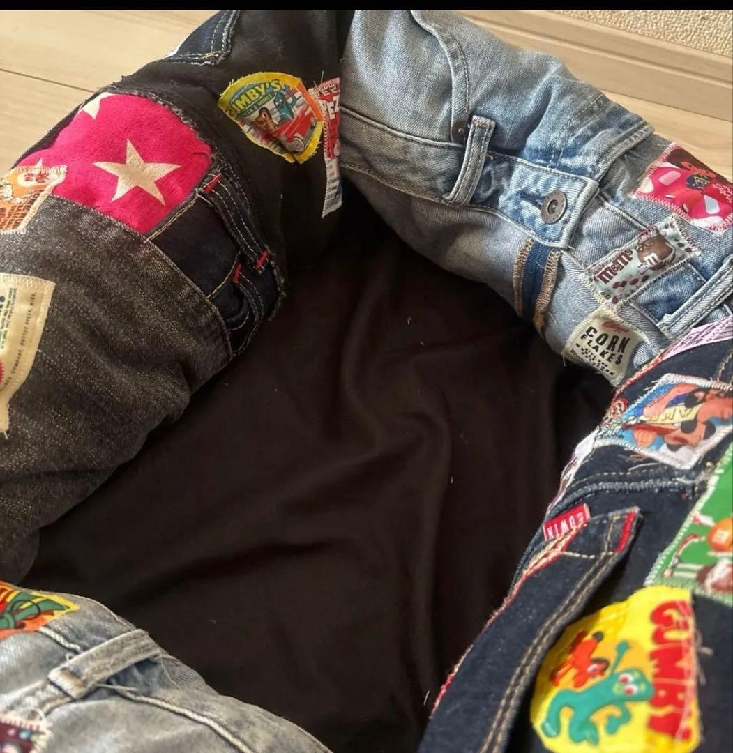 土日セール　デニムリメイク ドライブベッド　ペットベッド