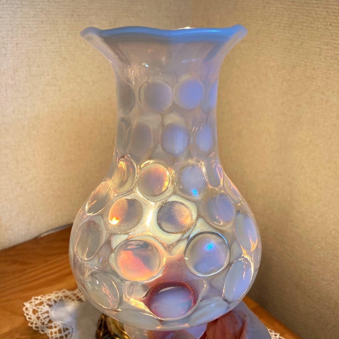 フェントン　1930年　ランプスタンド　アンティークシェード　ランプスタンド