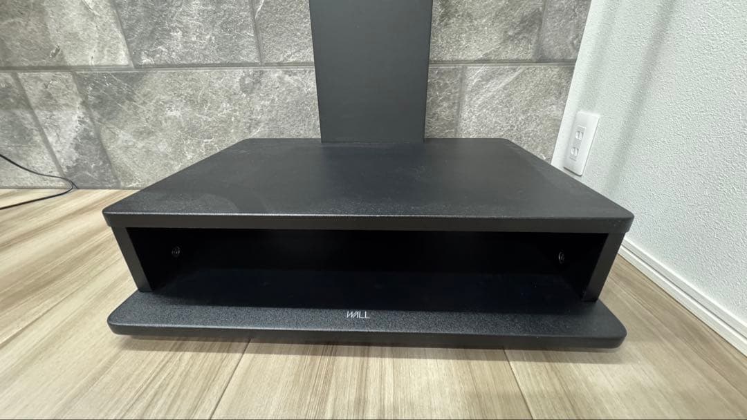 テレビスタンド WALL B1 ボックス収納タイプ　サテンブラック