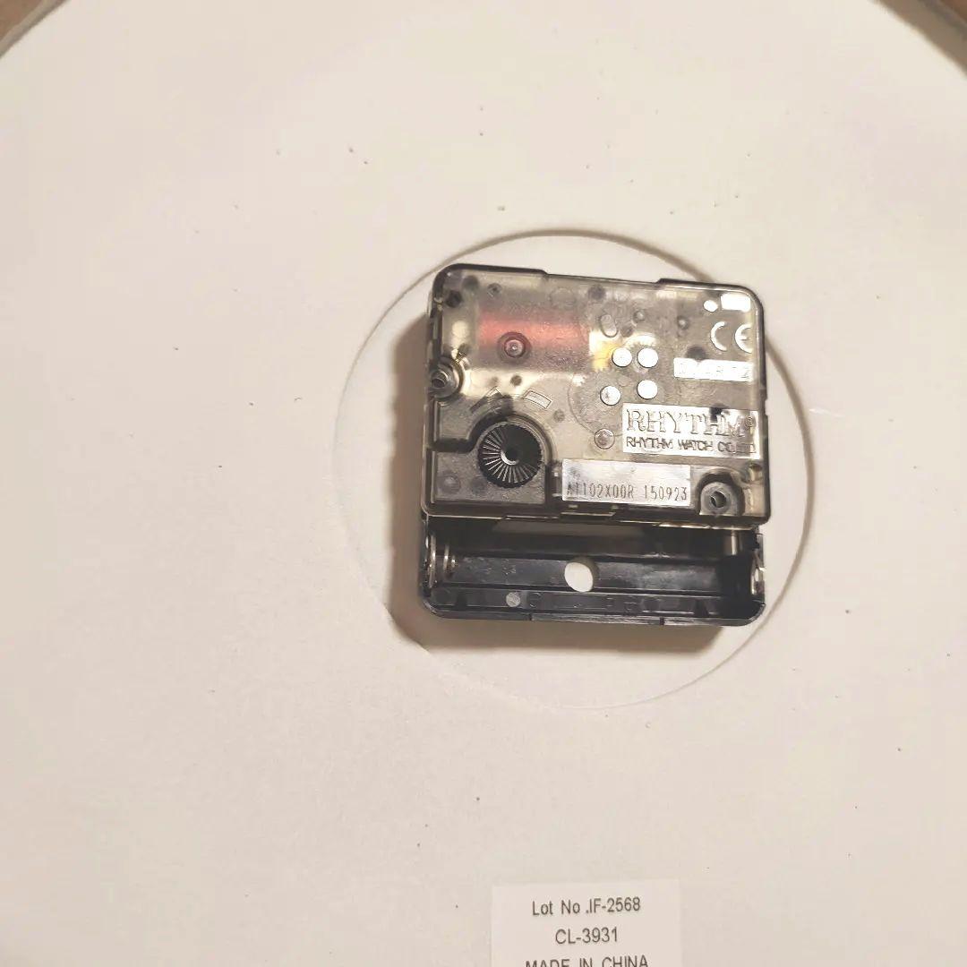 interform kemppi CL-3931天然木製三針柱壁掛時計アナログ白