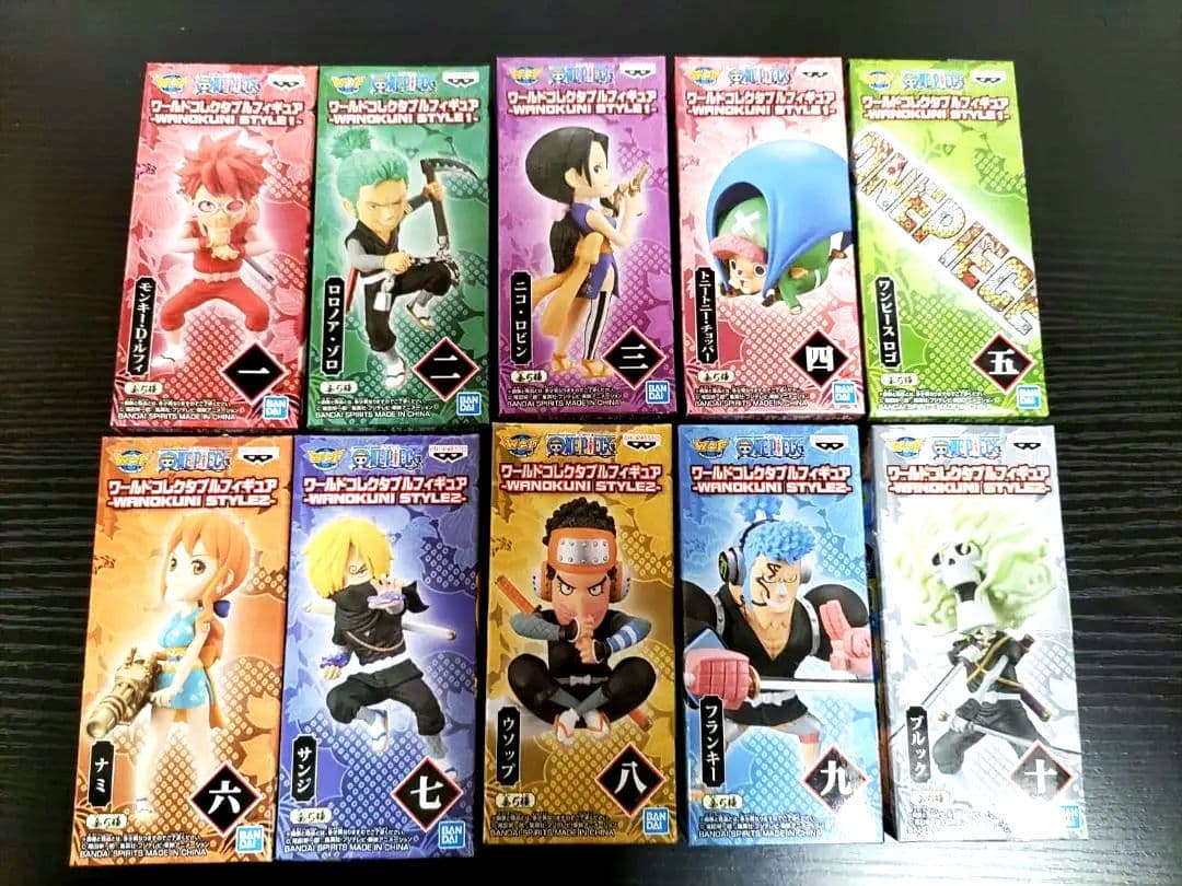 ワンピース　ワーコレ　-WANOKUNI STYLE 1,2-　１０種セット