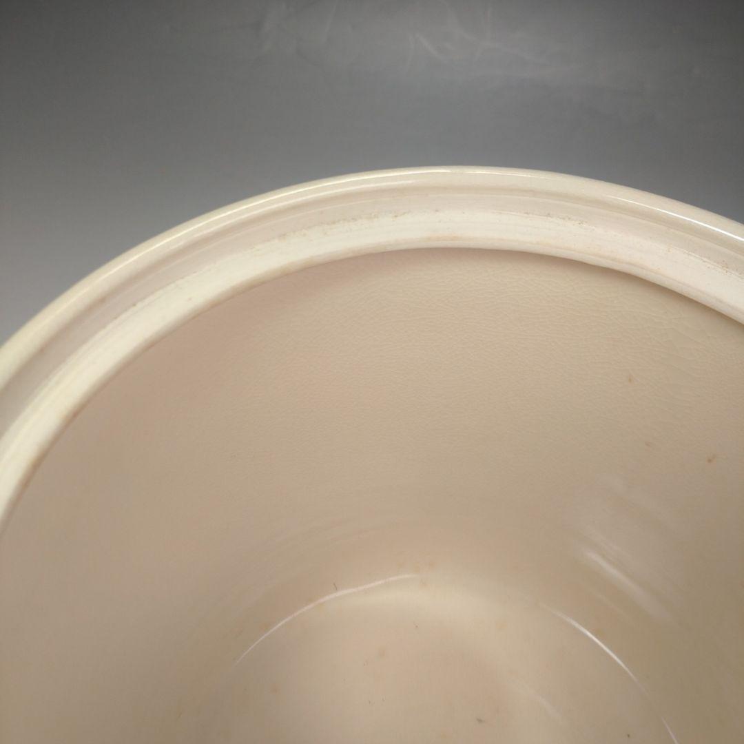 イ143 水指『鳴滝窯　橋本城岳造』『色絵扇面文　水指　共箱』茶道具