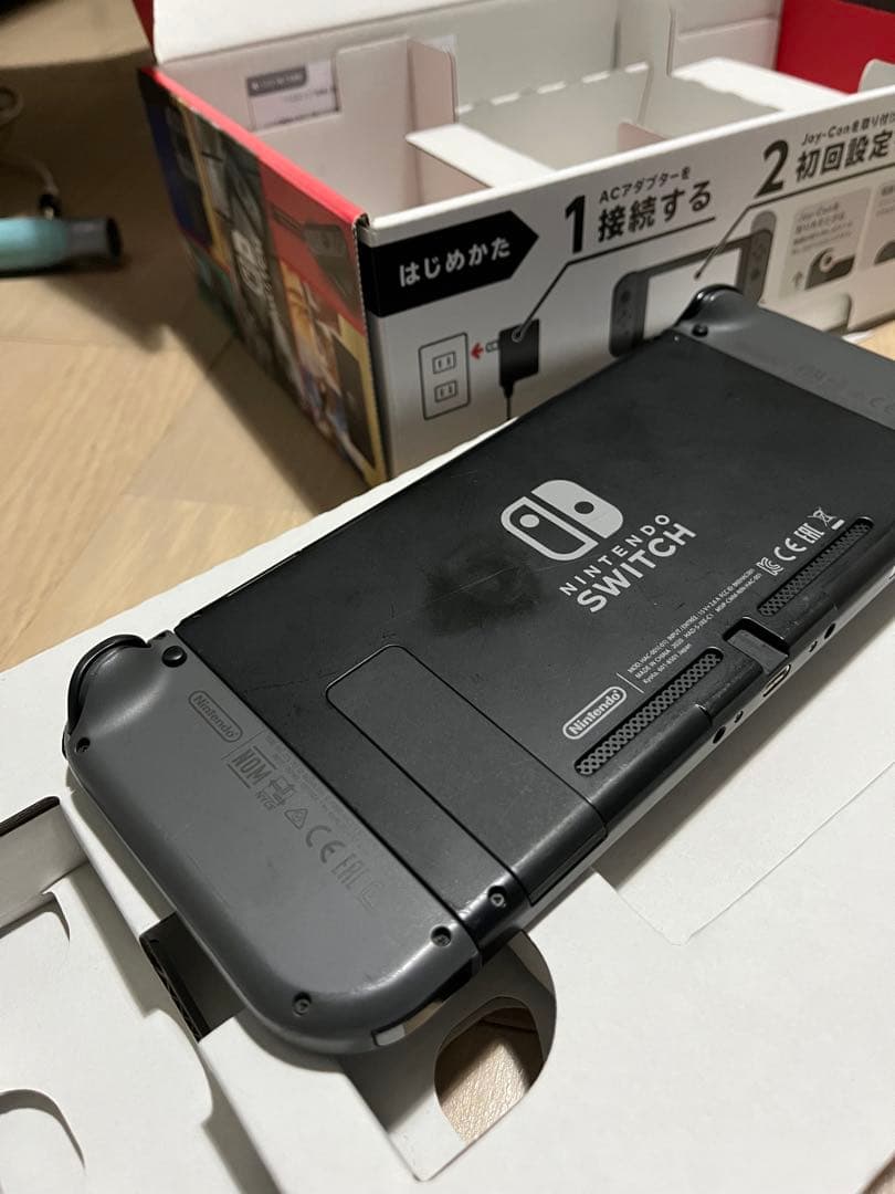 Nintendo Switch グレー 本体セット 美品SDカード保護フィルム付