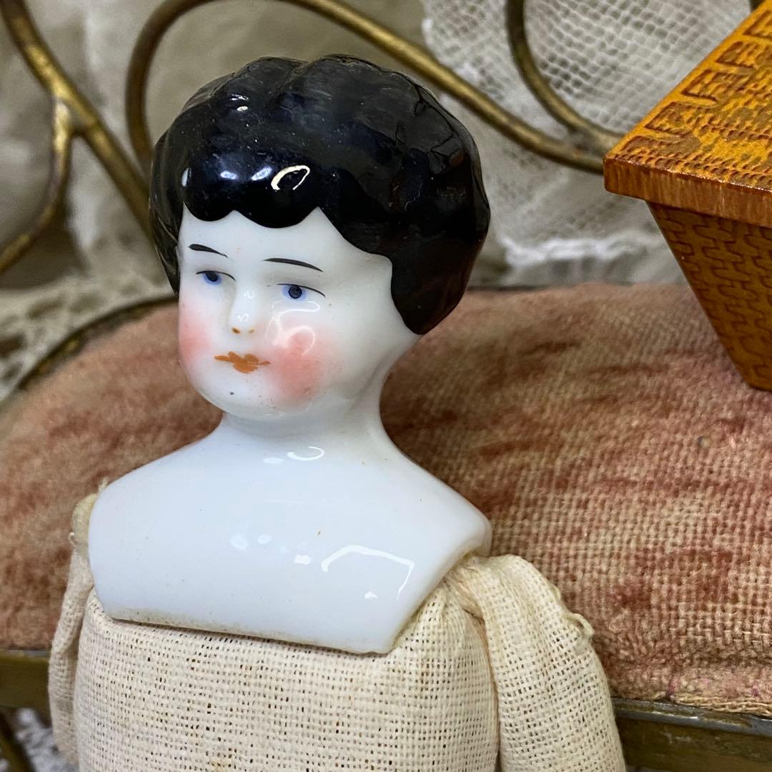 ドイツアンティーク チャイナヘッドドール 18.5cm