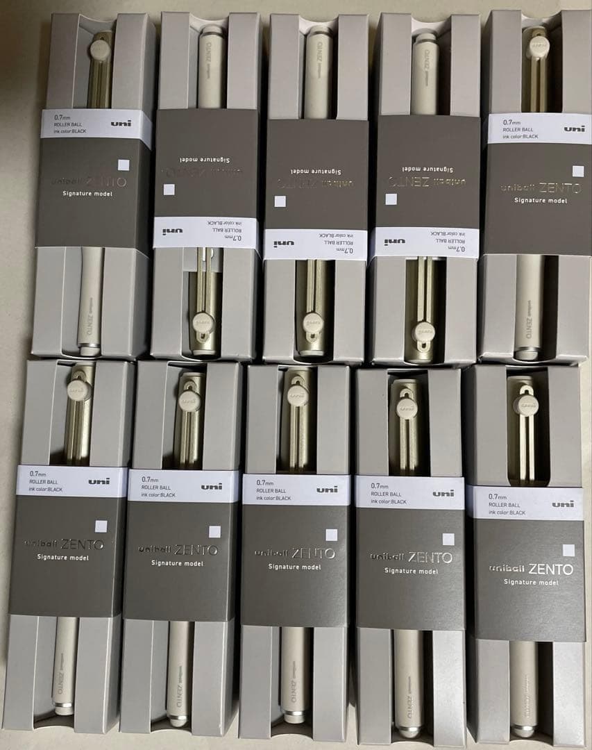 ユニボールゼント　シグニチャーモデル　ZENTO シャンパンゴールド　10本