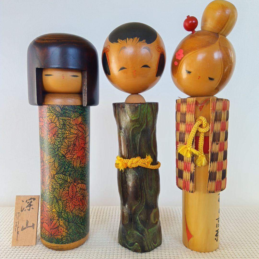 創作こけし 5体まとめて