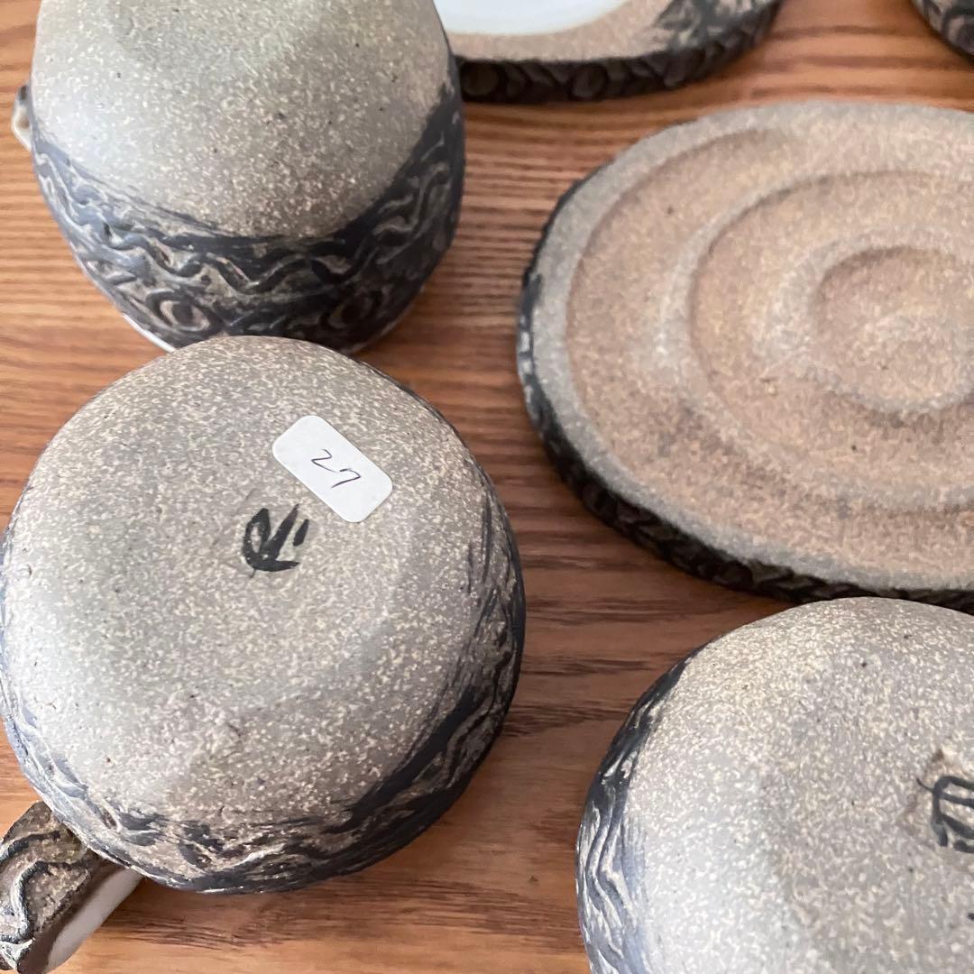 作家もの 陶芸家 カップ&ソーサー（プレート）