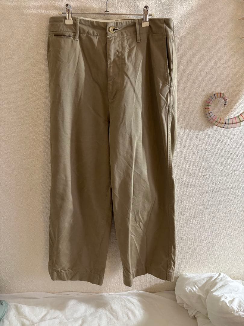 パンツ AURALEE WASHED FINX CHINO WIDE PANTS 4