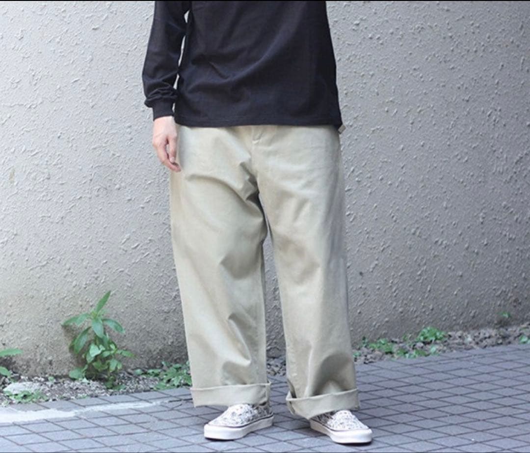 パンツ AURALEE WASHED FINX CHINO WIDE PANTS 4