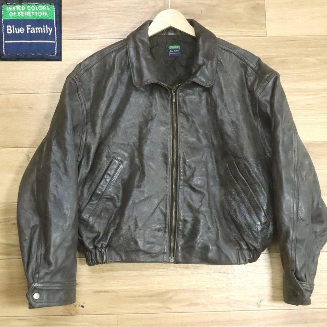 イワマツヒロシ　ユーロ　ビンテージ　クロップド丈　レザージャケット