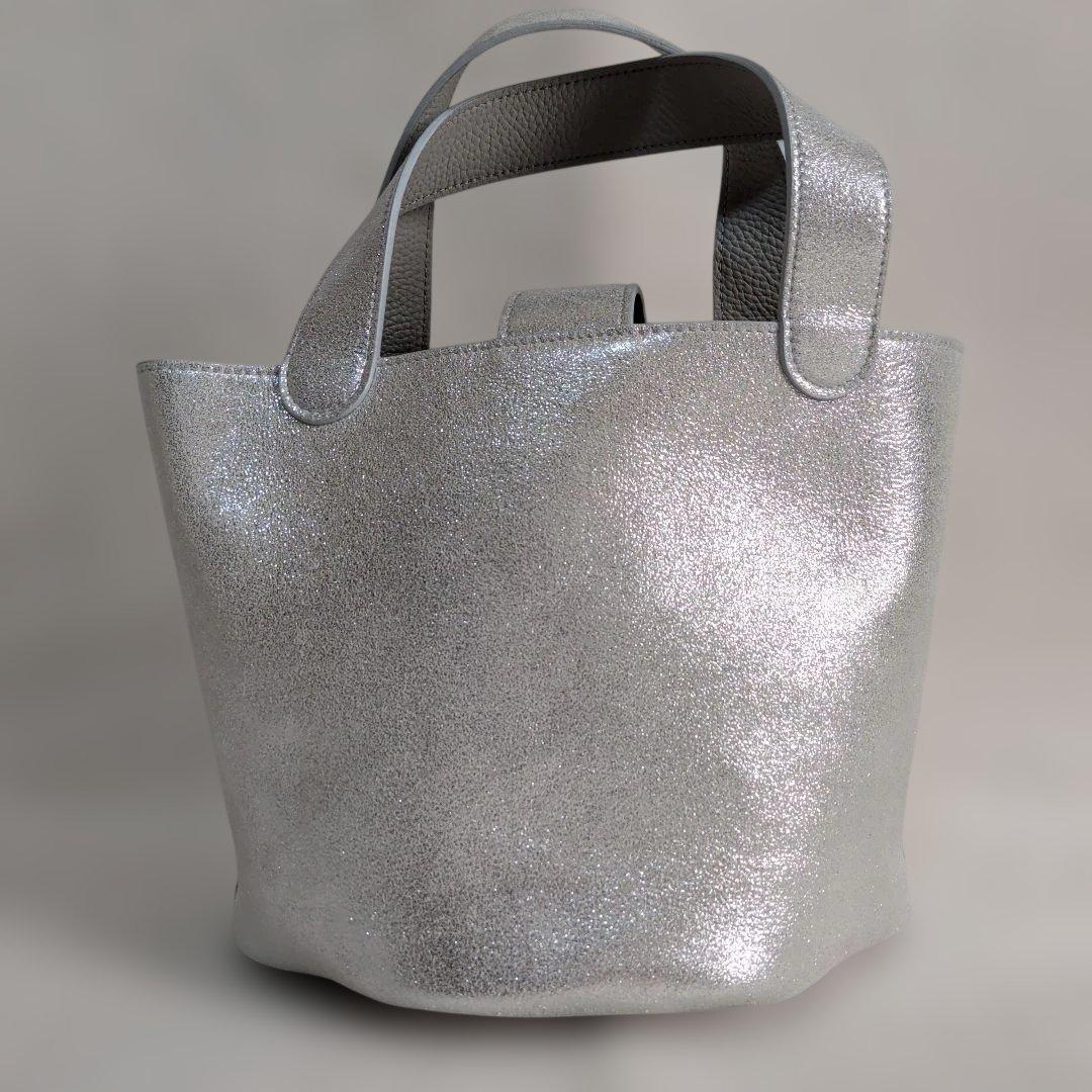 未使用 フィロソフィ キラキラバゲットバッグ PAW (パウ) / シルバー