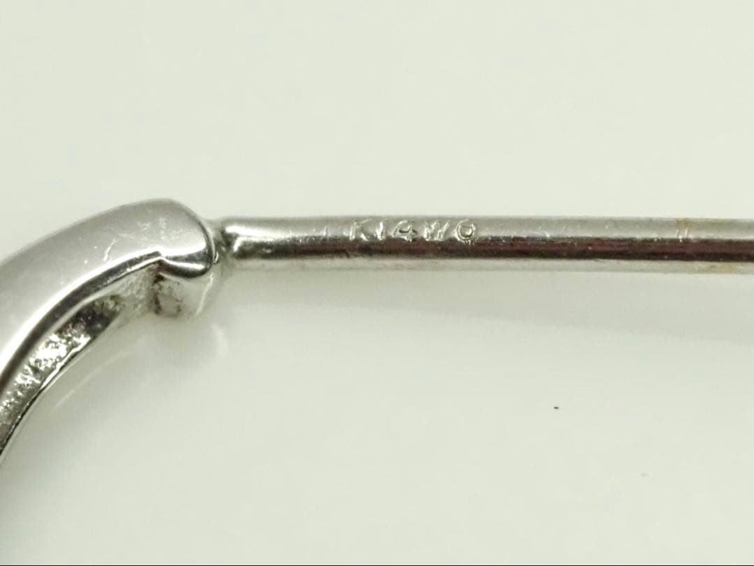 K14WG 天然ダイヤモンド デザインピアス