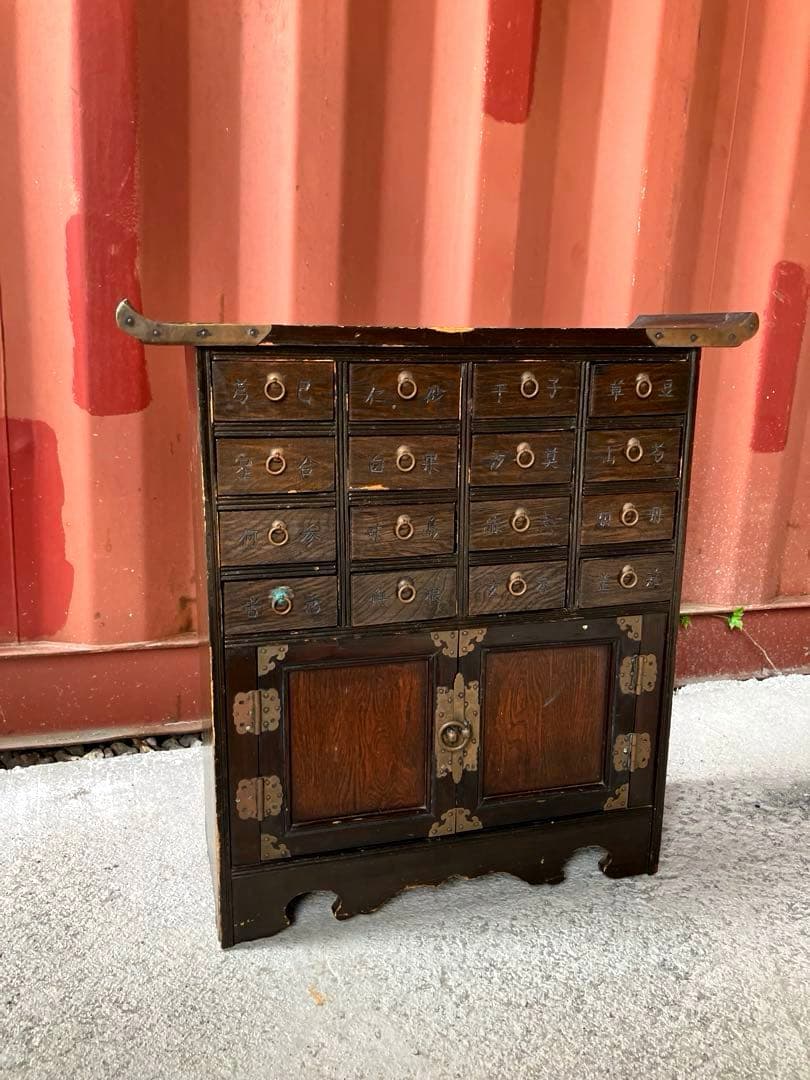 アンティーク　李朝　薬箪笥　訳あり