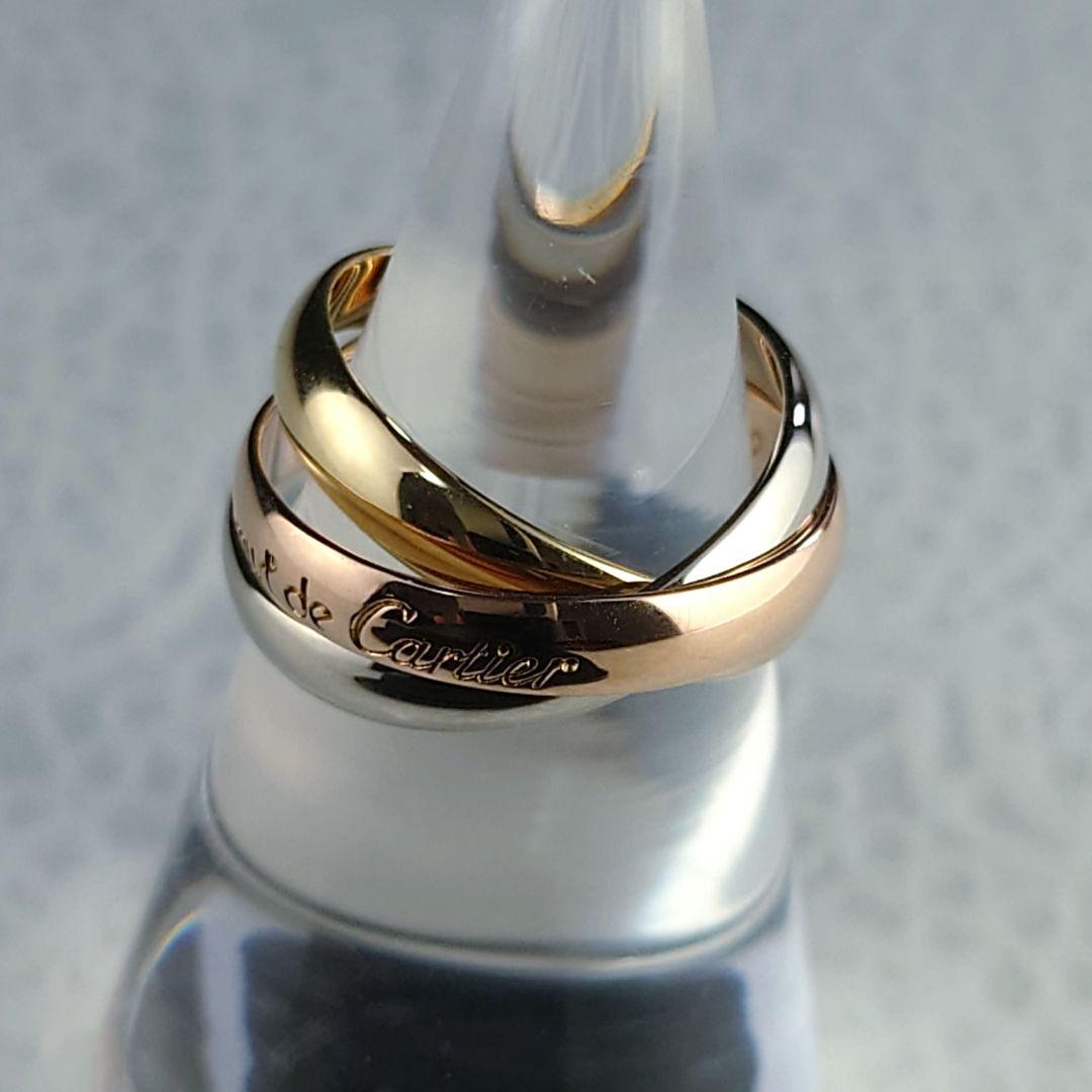 カルティエ 750トリニティリング スリーカラー 50 K18 クラシック