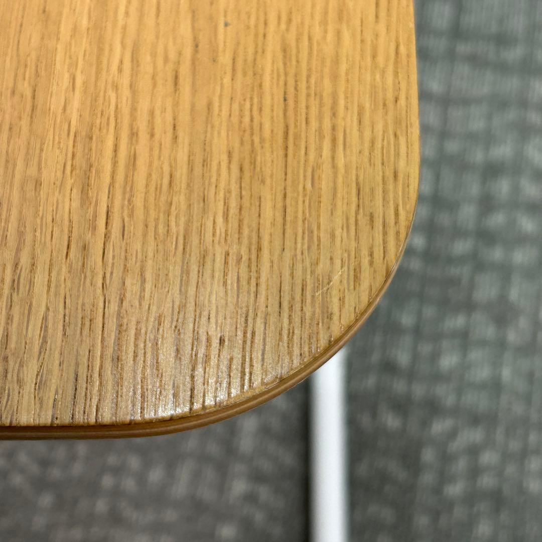 ③Knoll/ノル トボガン プルアップテーブル　ホワイトxホワイトオーク