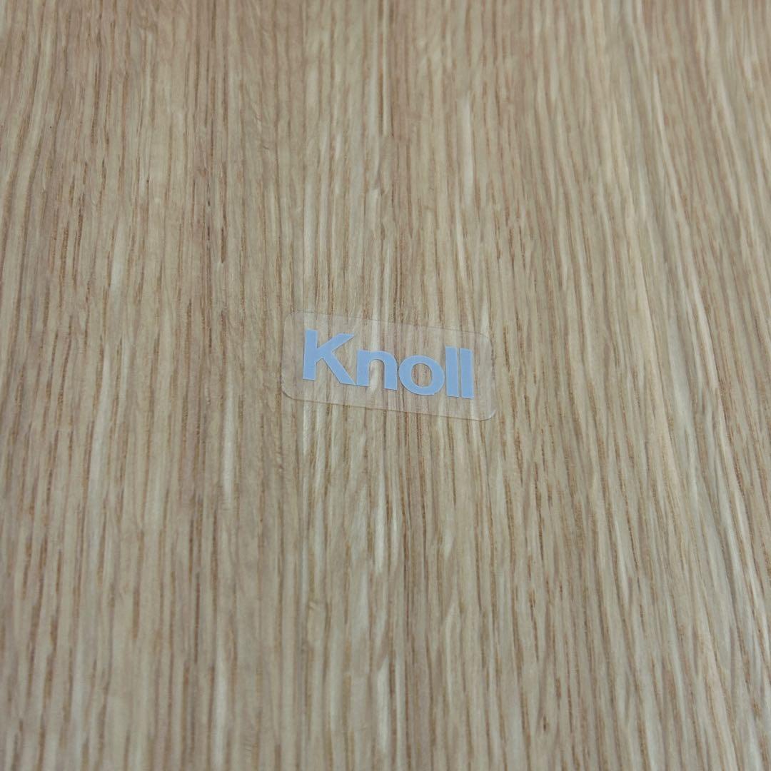 ③Knoll/ノル トボガン プルアップテーブル　ホワイトxホワイトオーク
