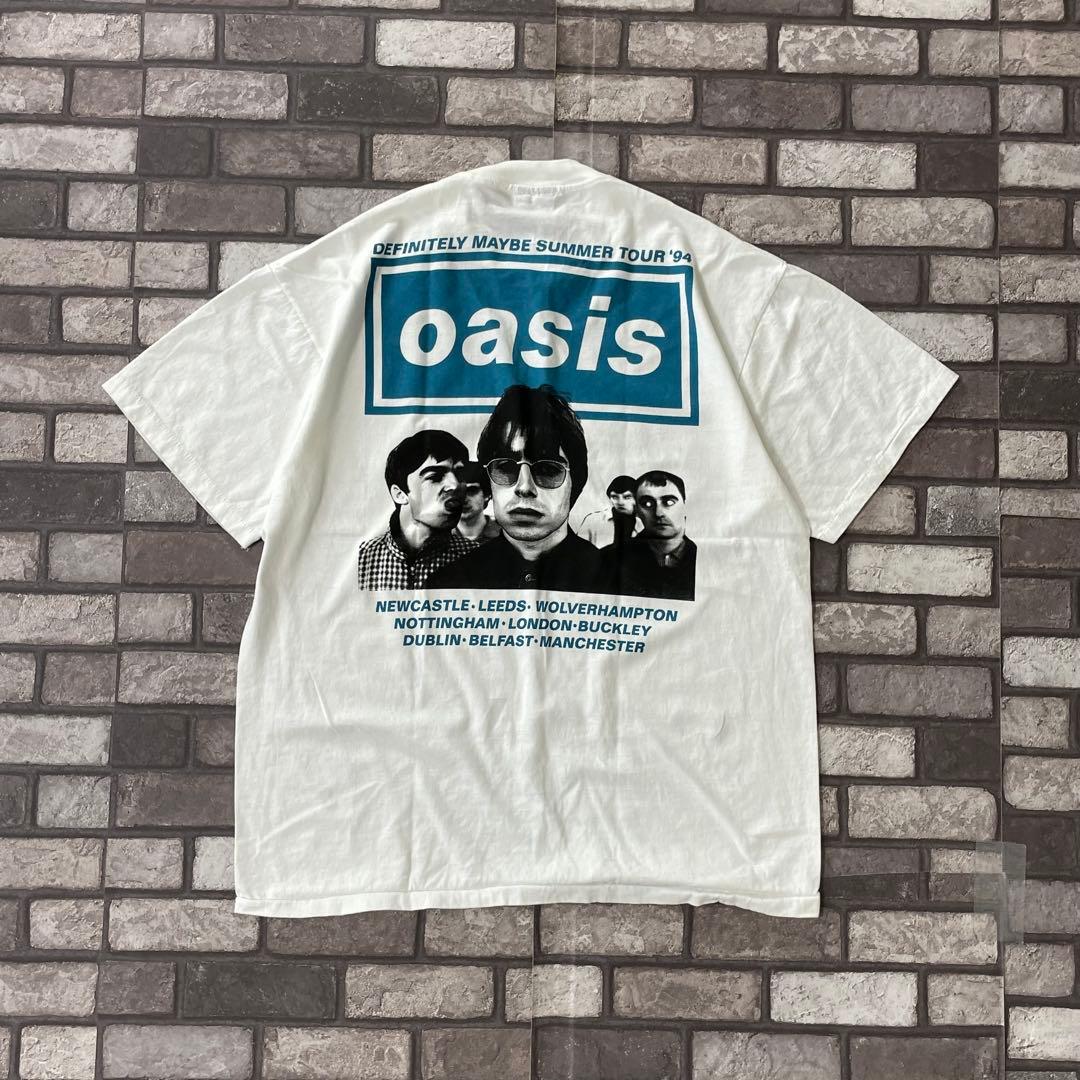 oasis オアシス 94 tour S/S band T shirt xl