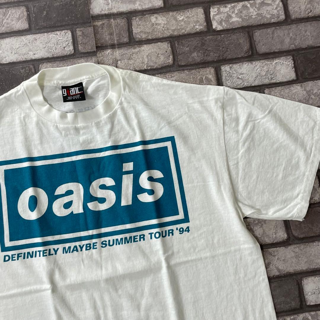 oasis オアシス 94 tour S/S band T shirt xl