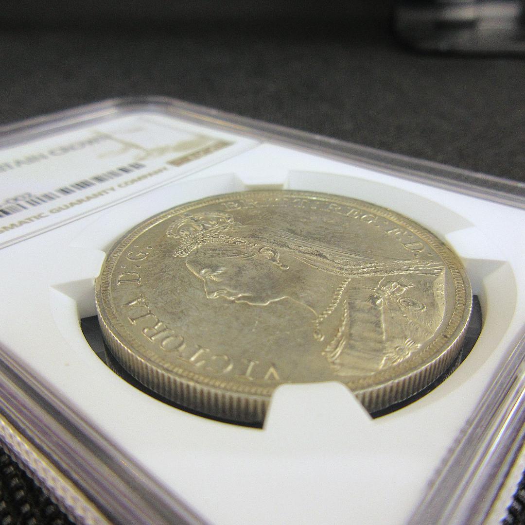 1887 イギリス クラウン 銀貨 ゴールデンジュビリー NGC 