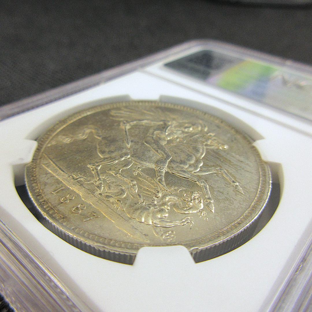 1887 イギリス クラウン 銀貨 ゴールデンジュビリー NGC 