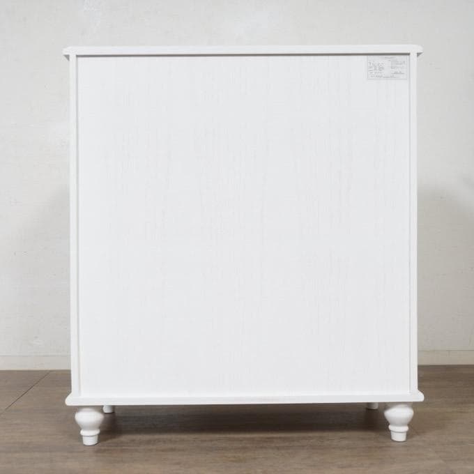 だーふく　白家具　ヨーロピアン調　チェスト　5段7杯　幅80ｃｍ