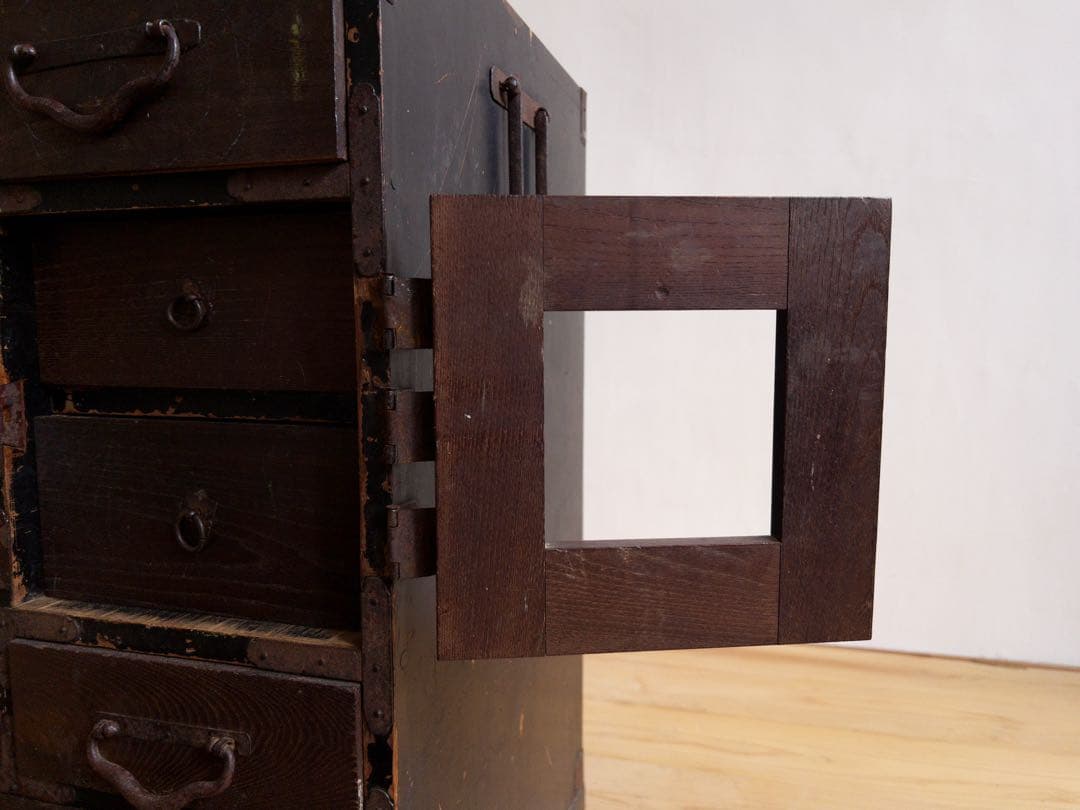 和箪笥　小ぶり　希少　横幅約69.5㎝　5段　アンティーク　骨董　古道具　古家具