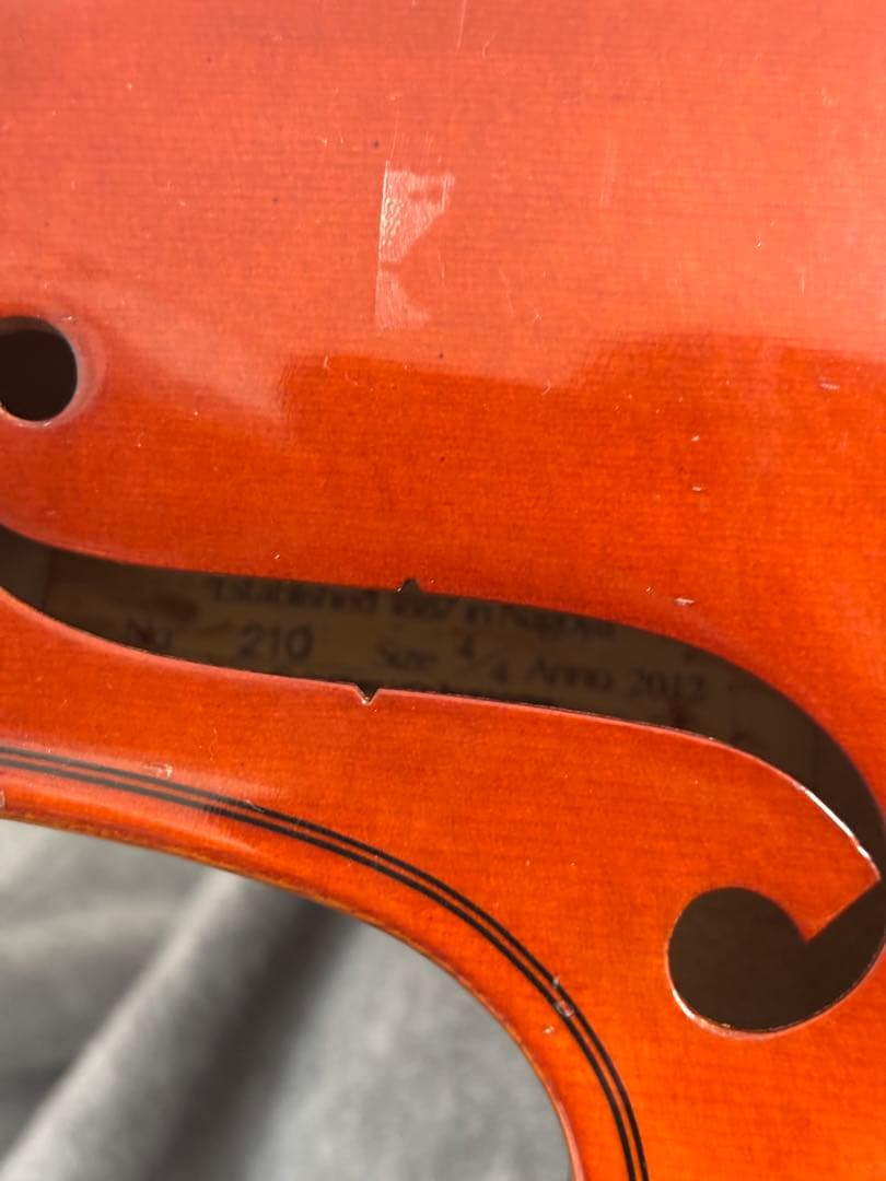 バイオリン本体 NO.210 4/4 ケース付き ジャンク