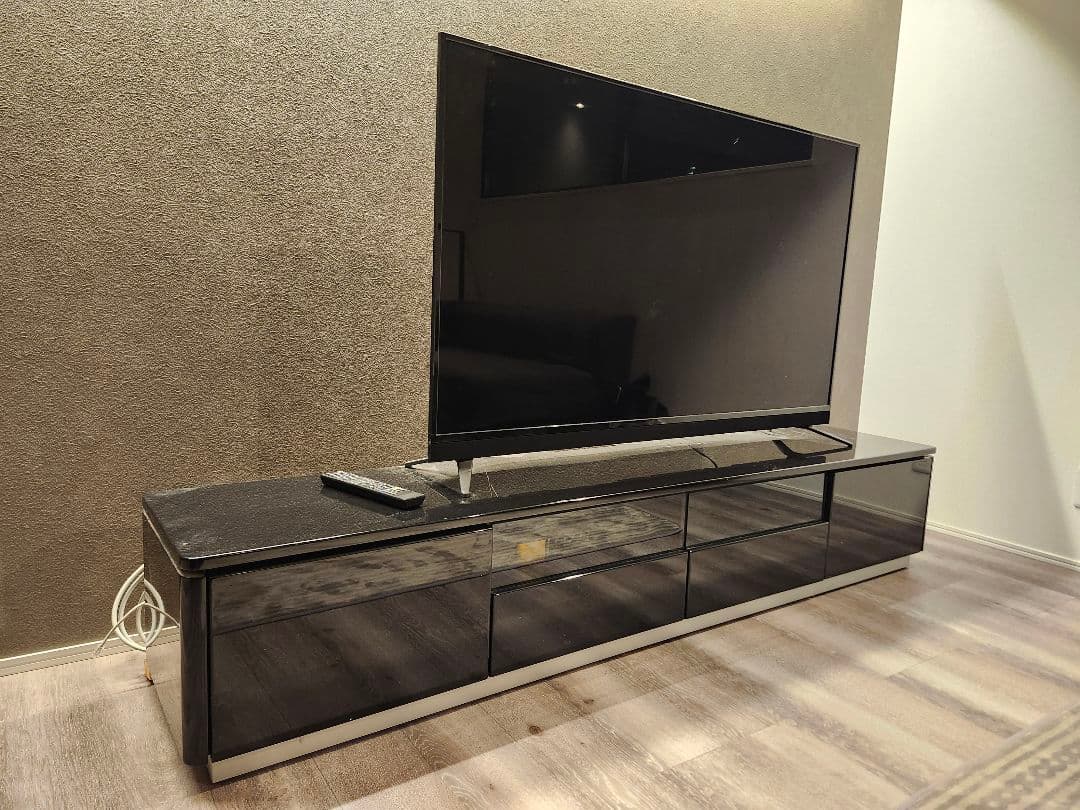 【時間限定】ピアノブラックテレビ台 引き出し付き テレビセット