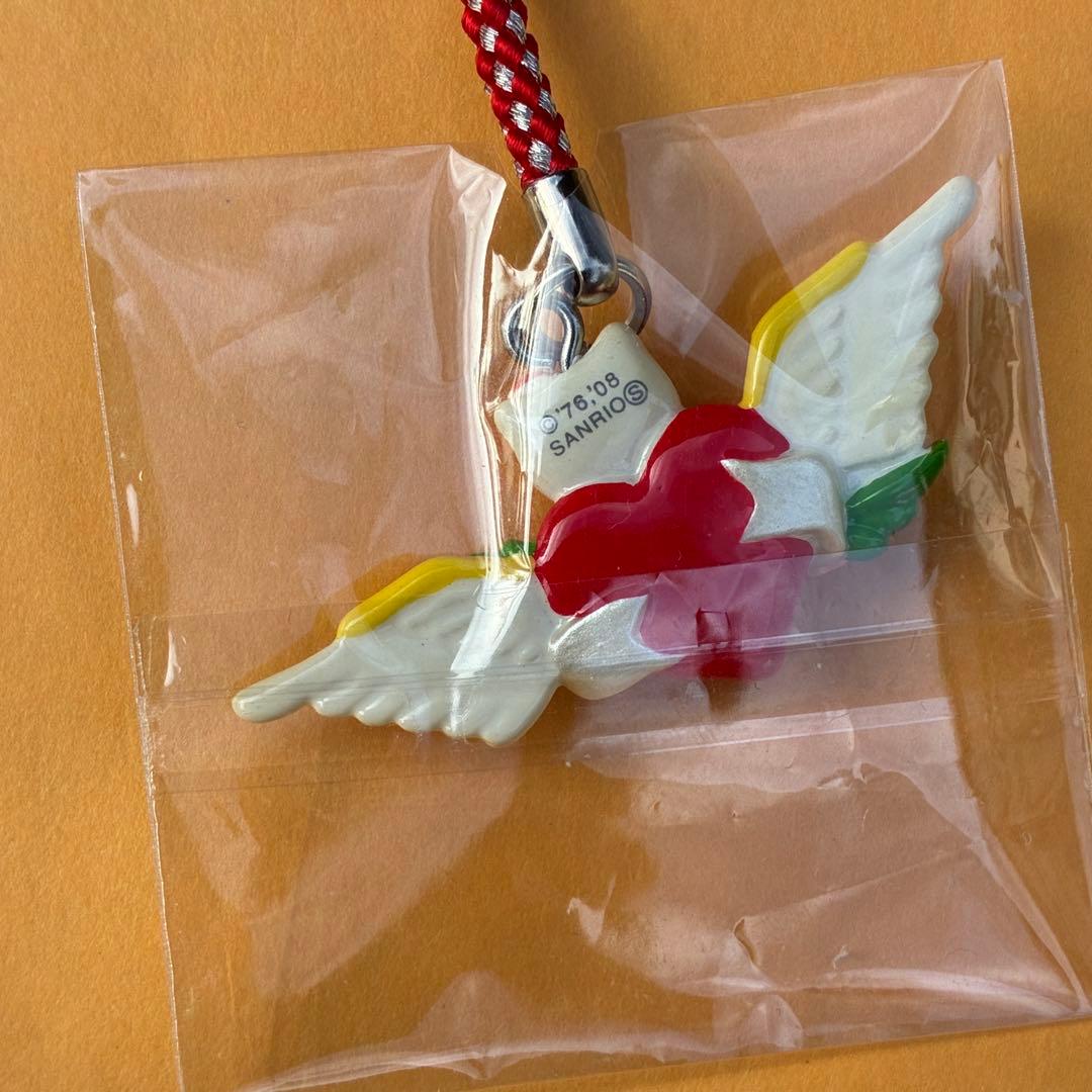 ★激レア★ハローキティ タトゥーKT LOVE 天使の羽 羽根 ストラップ 根付