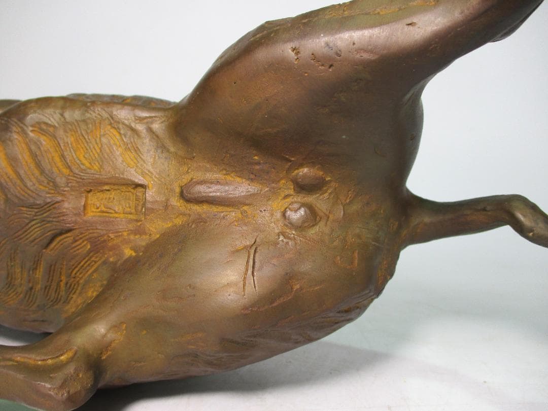 ブロンズ像 鋳銅 猪像 雅車 作 無病息災 子孫繁栄 縁起物 置物 いのしし