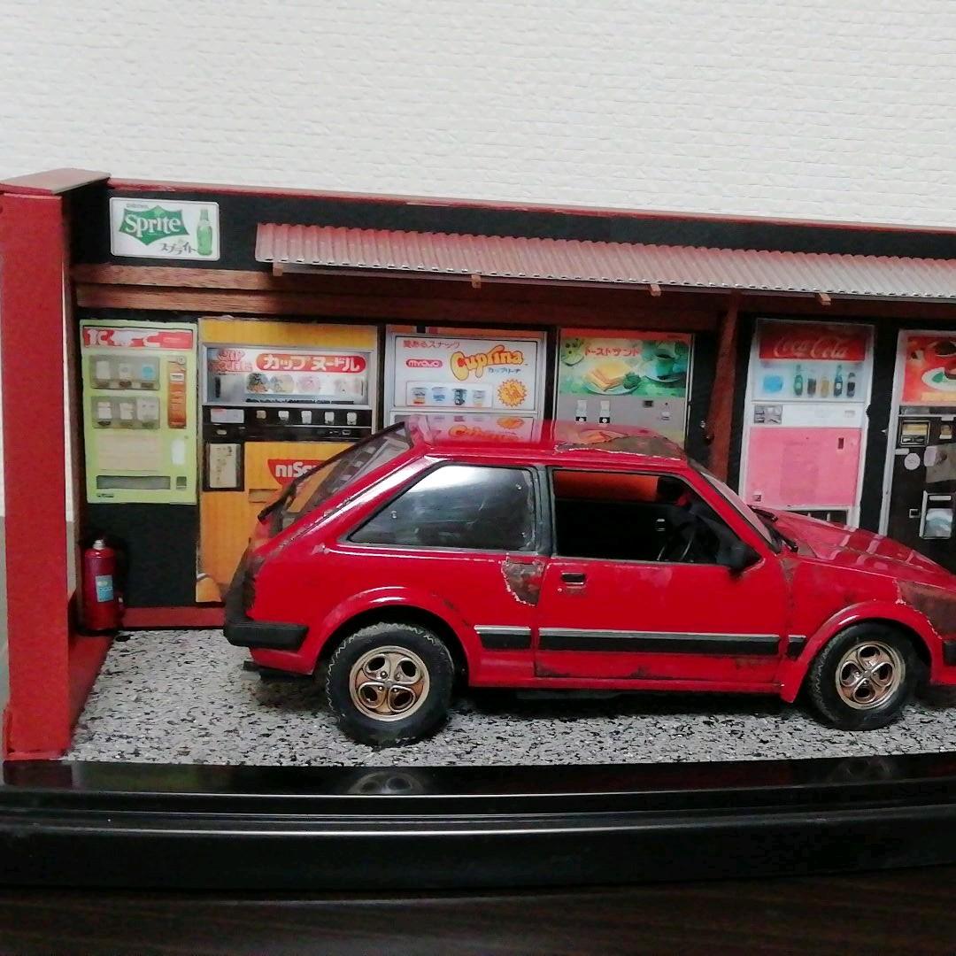 ジオラマ　懐かしの自販機情景