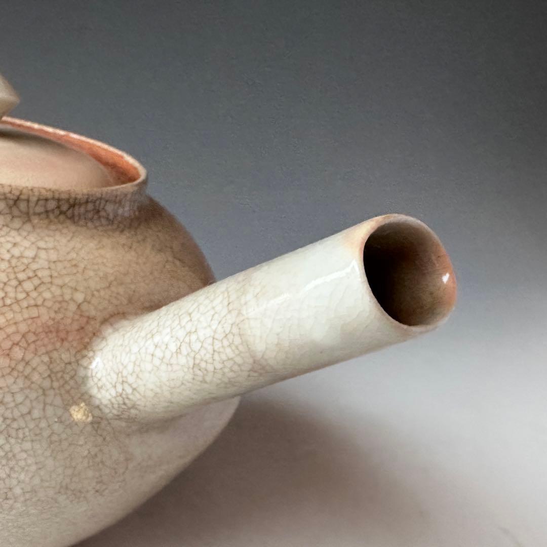 煎茶道具　ボーフラ　湯沸かし　村田亀水　京焼　煎茶道　稽古　茶会　陶芸