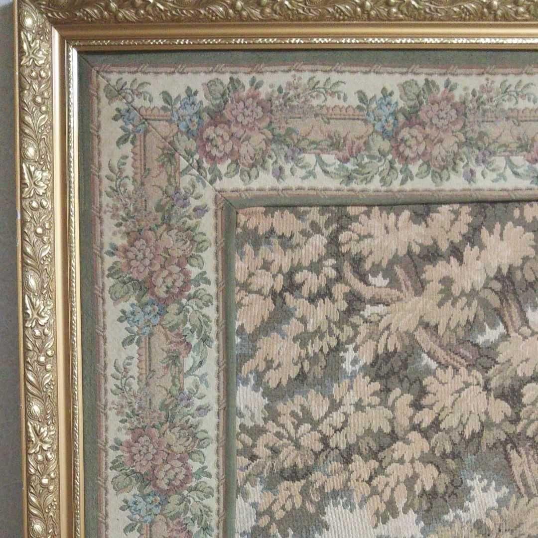 大型ゴブラン織り アンティーク絵画