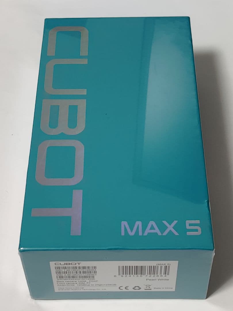【CUBOT】MAX5 5G ホワイト 12GB+256GB（新品）ゲーミング