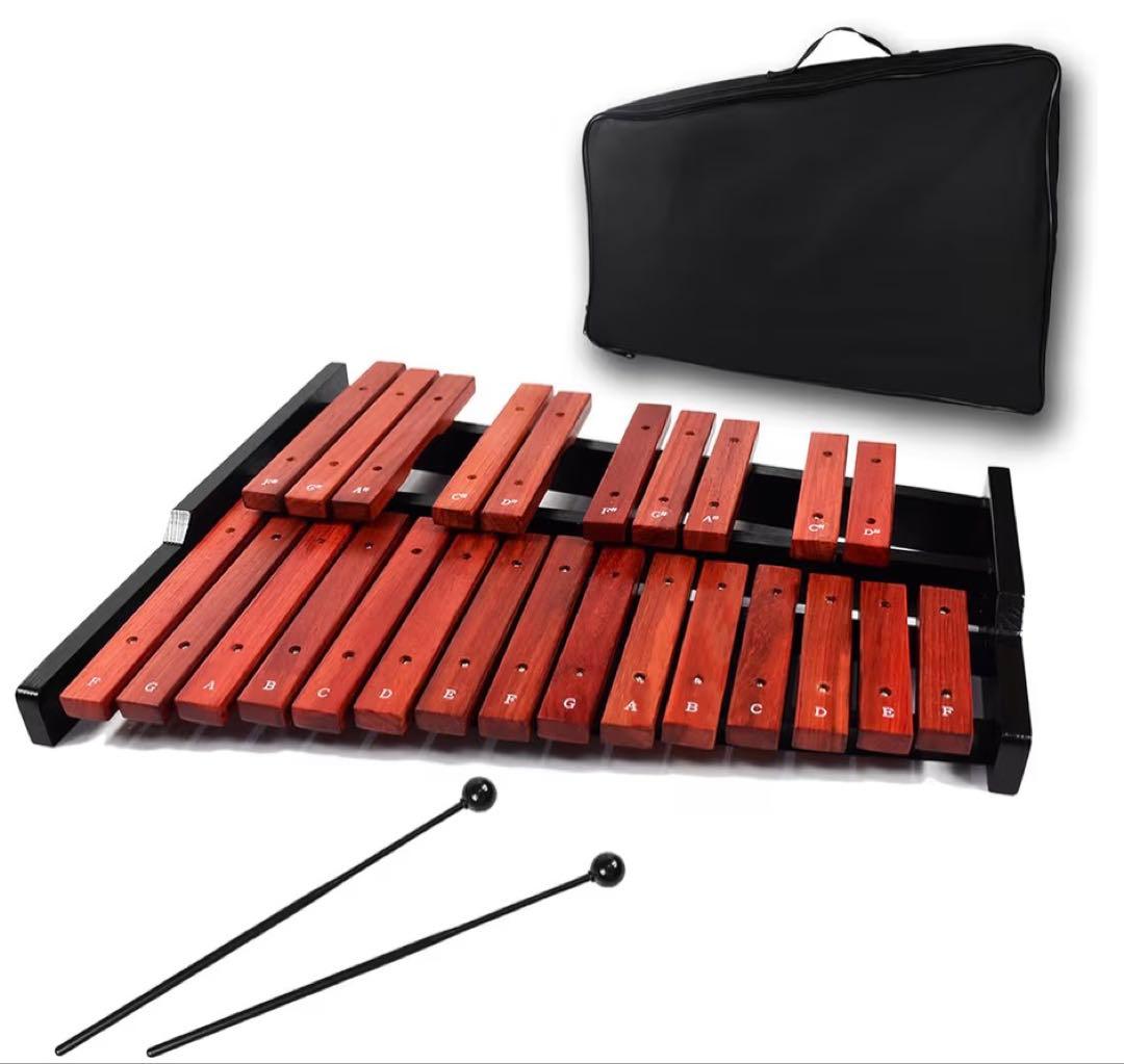 シロフォン　木琴　25音　収納バック付き