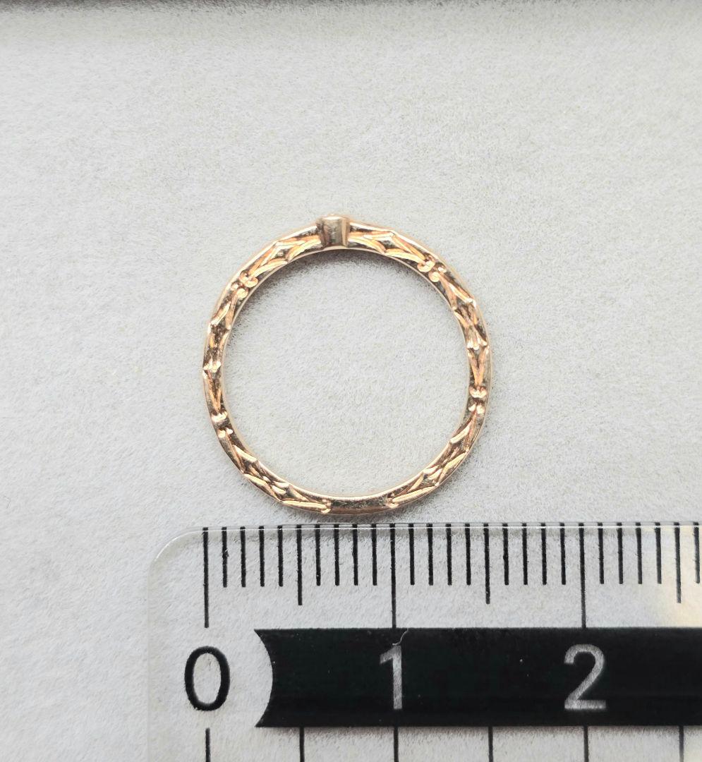 agete アガット K10 ダイヤモンド ピンキーリング