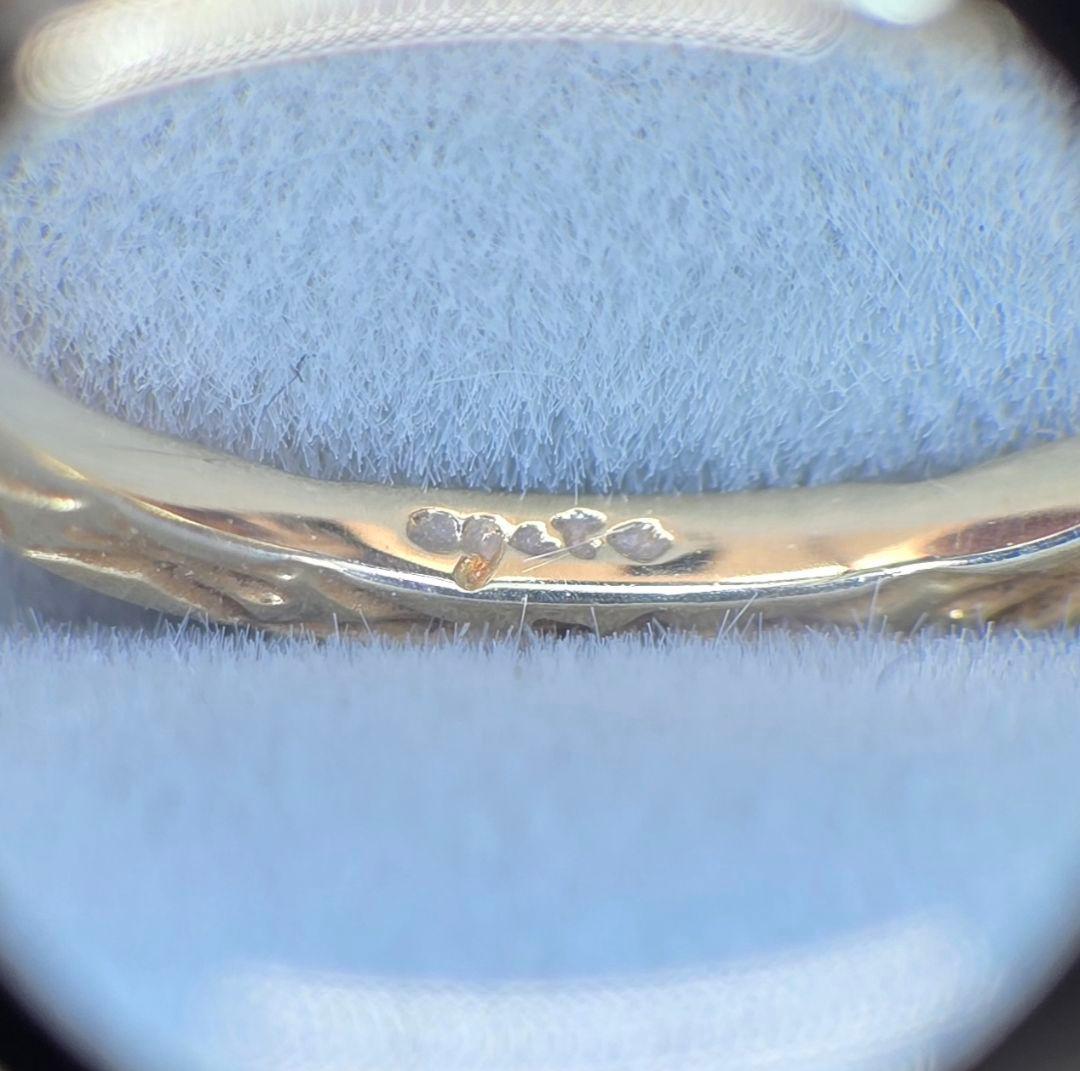 agete アガット K10 ダイヤモンド ピンキーリング