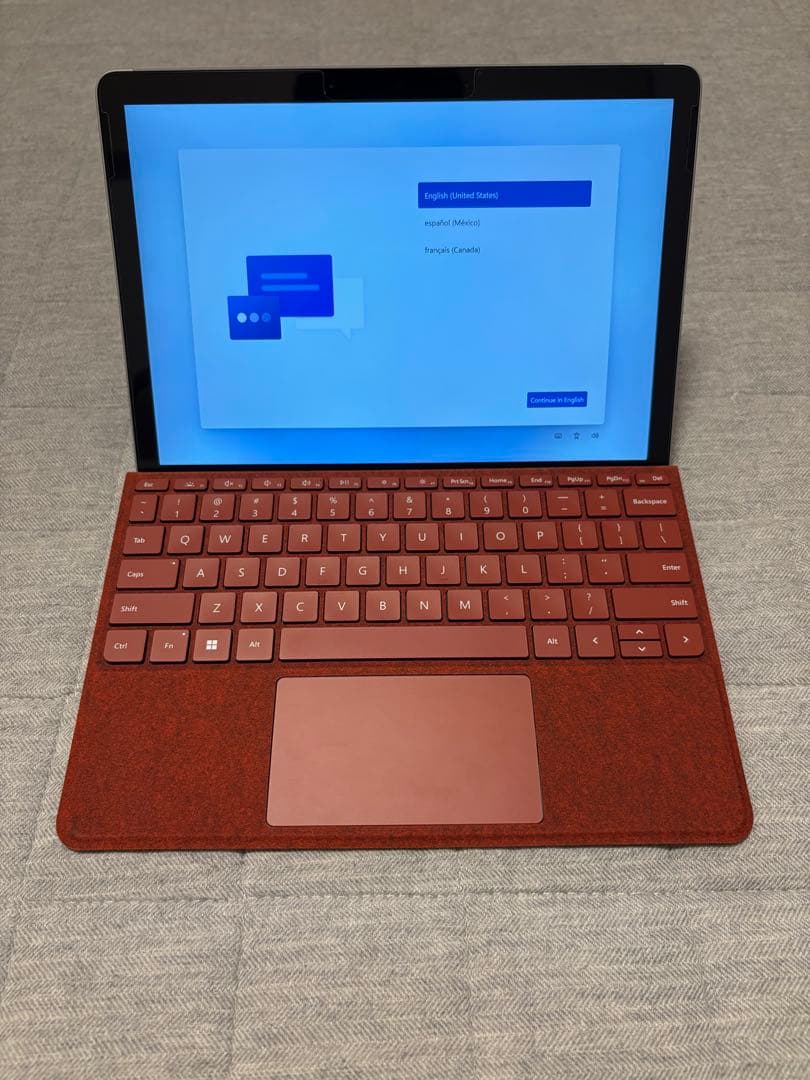 美品 Microsoft Surface Go 4 + キーボードカバー（英語）
