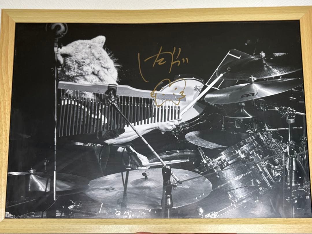 マンウィズ スペアリブ 直筆サイン入りポスター