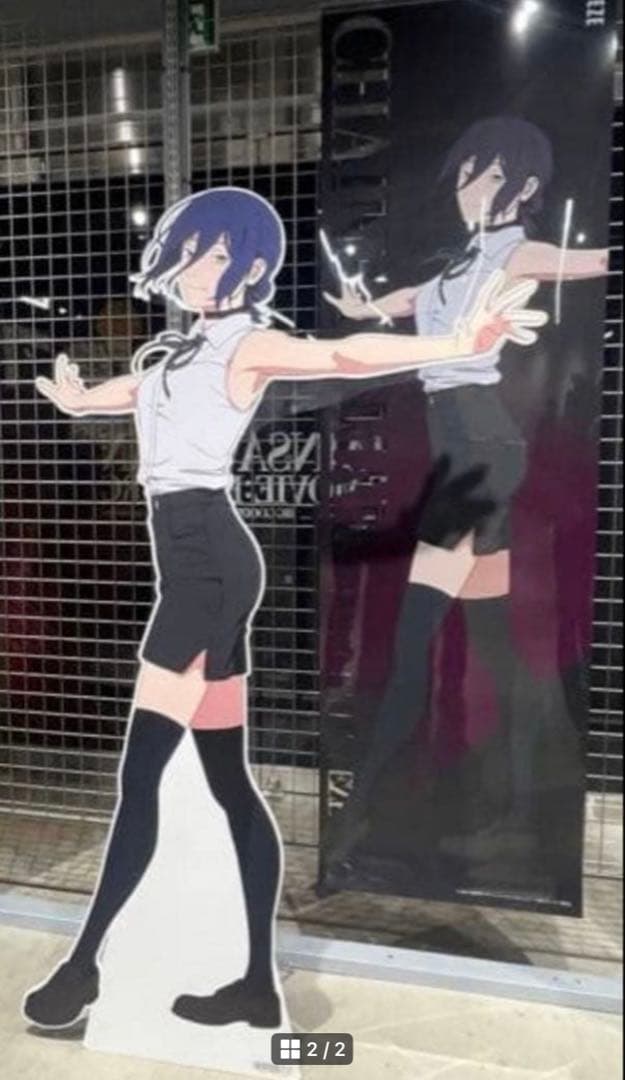 大きさ2m チェンソーマン レゼ 等身大メガクリアポスター ベースヤード