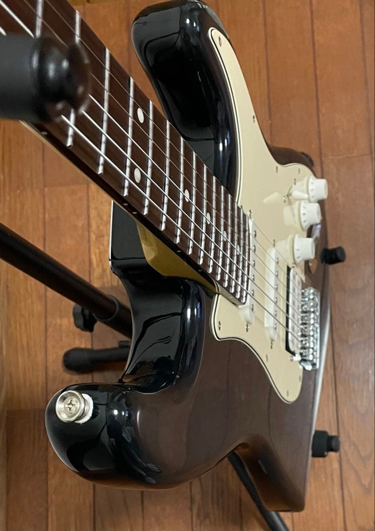 FERNANDES エレキギター ブラック ストラトキャスタータイプ