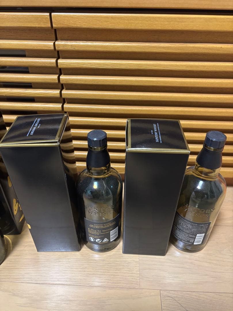 山崎18年 空瓶、空箱四セット 中身無し